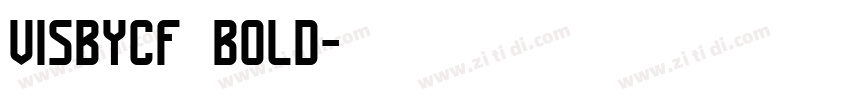 visbycf bold字体转换